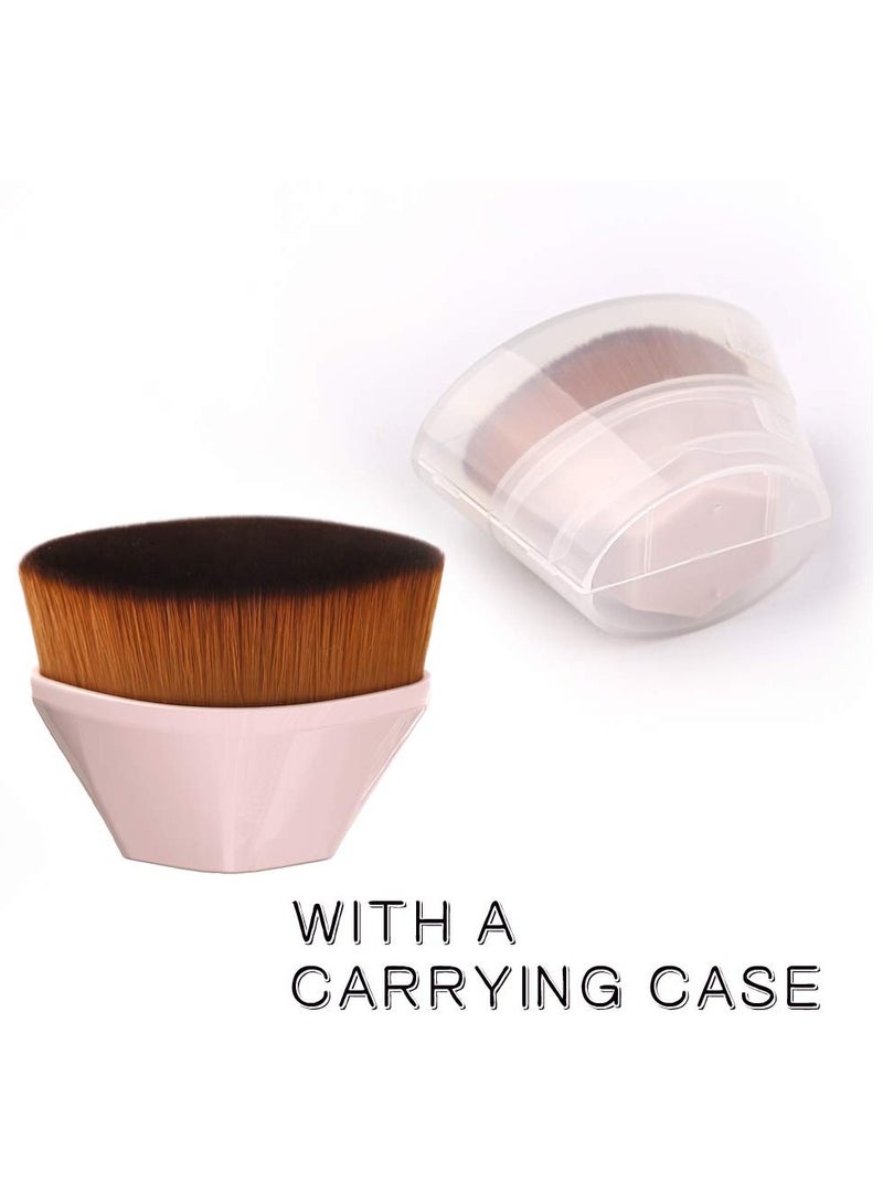 KASTWAVE High Density Foundation Brush, Foundation Makeup Brush, Flat Top Kabuki Travel Loose Powder Blush For Mineral Blending Liquid Cream Buffing Stippling Blending Concealer for Face Body - Image 4