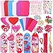 Yafeite Valentines Day Gifts for Kids 401 PCS Valentines Day Cards Craft Kit DIY Bookmarks Set Valentine Craft Kits With Assorted Hearts Stickers Valentines Favors for Kids Classroom Gifts Exchange - Image 3
