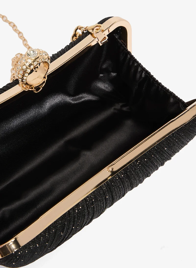 Khizana  Gold Accent Detailed Diamonte Embellished Bag for Women | Best Price UAE