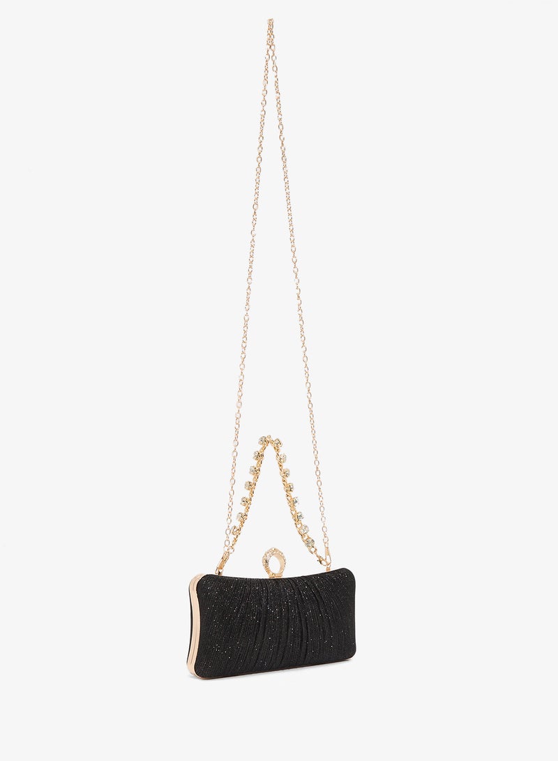 Khizana Gold Accent Detailed Diamonte Embellished Bag - Image 2