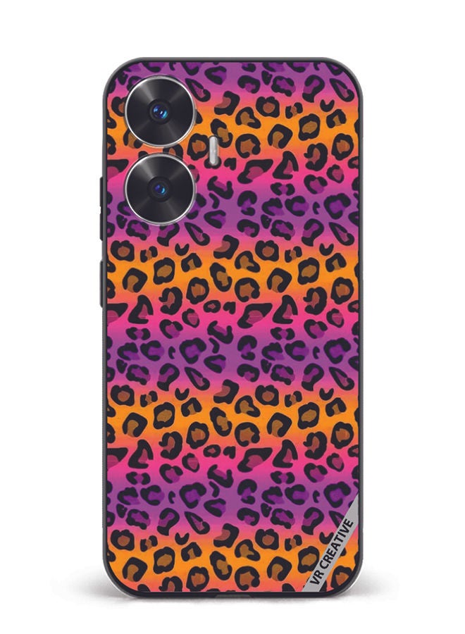 VR CREATIVE Protective Case Cover For Realme C55 Leopaeerd Design Multicolour - Image 1