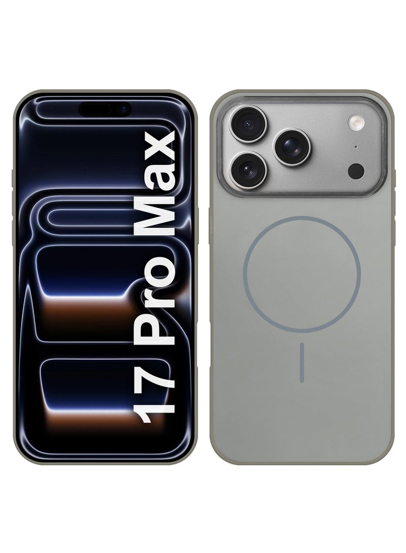 Premium Glossy Case Cover for iPhone 17 Pro Max - Hard TPU Case Cover - Slim Fit Design and Full Edge Coverage - Natural Titanium - Image 1