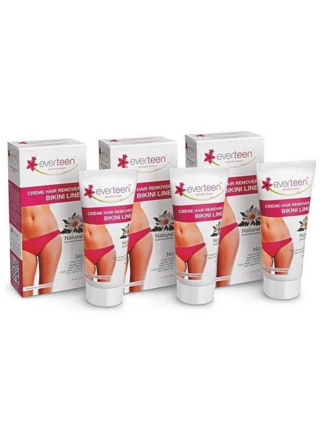 everteen Bikini Line Hair Remover Creme 3 Pack Combo  - Image 1