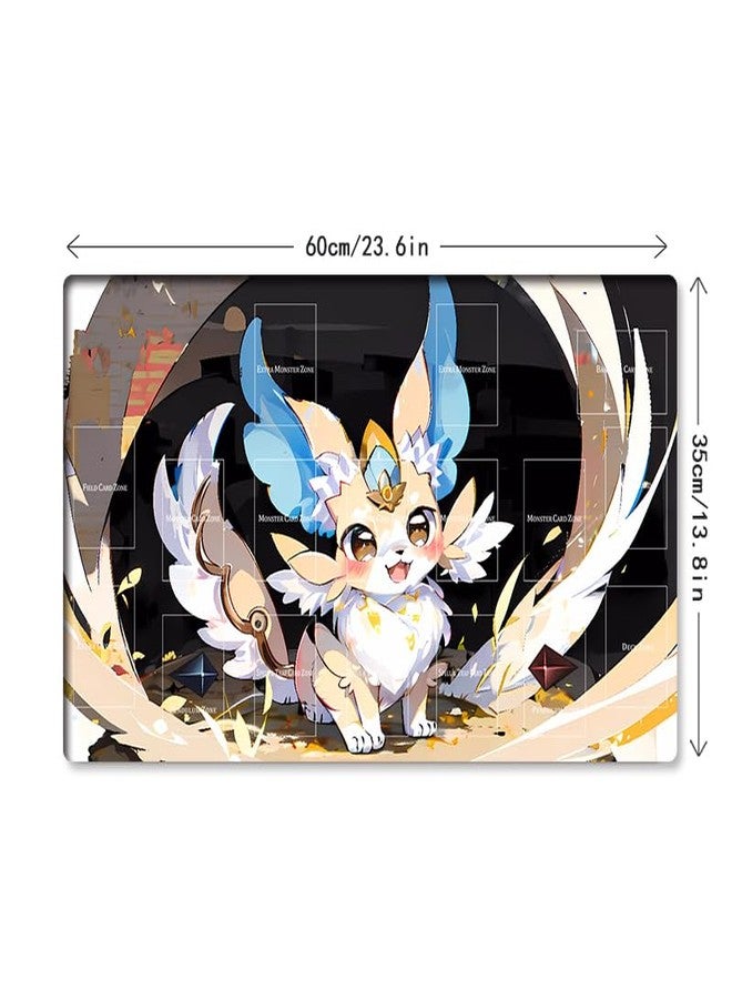 Mlikemat بساط لعب جديد من Mlikemat، بساط لعبة بطاقات التداول Purrely TCG CCG OCG مع مناطق + حقيبة مجانية (ZD014-665-A) - Image 5