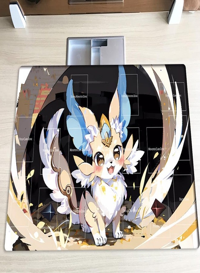 Mlikemat بساط لعب جديد من Mlikemat، بساط لعبة بطاقات التداول Purrely TCG CCG OCG مع مناطق + حقيبة مجانية (ZD014-665-A) - Image 2