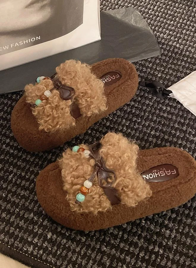 تايك تو شبشب بفيونكة خرز