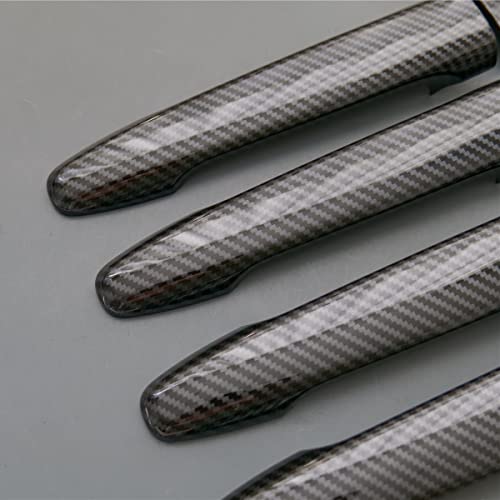 ZiWen Sport Style Carbon Fiber Print Door Handle Cover Trim for Mitsubishi Lancer Evolution X Outlander Sport ASX (No Keyless Holes) - Image 3