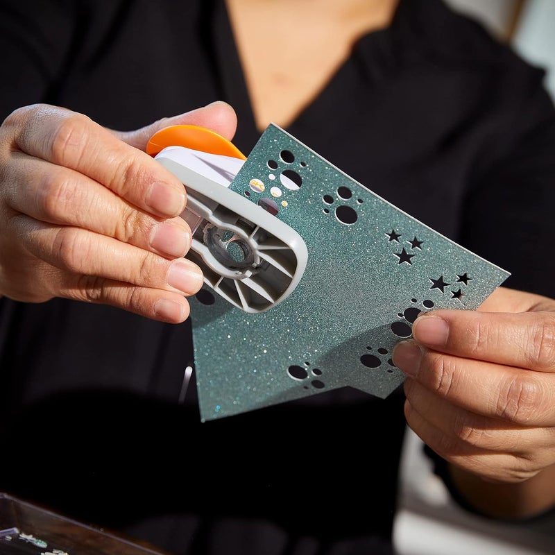 Fiskars Hole Punch Confetti Maker Set 4Pack  Stars Hearts Circles and Rectangle Shapes  Arts and Crafts Tools - Image 4