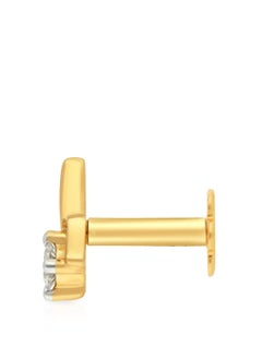 Malabar Gold and Diamonds 18 Carat 750 Purity Yellow Diamond Nosepin MNGNNP0281YVVS-G for Women  - Image 3