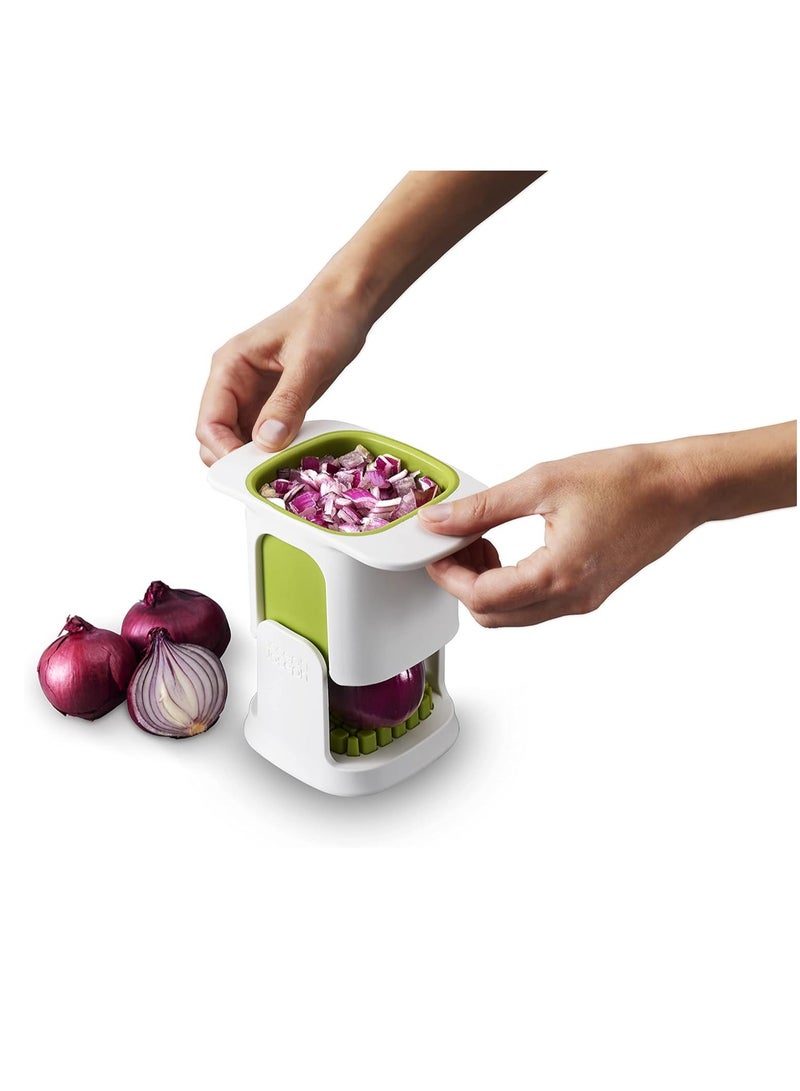 Joseph Joseph جوزيف جوزيف 20175 تشوب كاب آلة تقطيع الخضار، شفرات حادة من الفولاذ المقاوم للصدأ، أبيض، مقاس واحد - Image 1