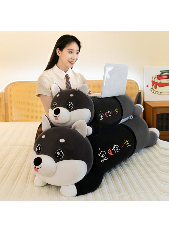 null - Long Husky Pillow Cylindrical Plush Toy Birthday Gift Large Doll Bed Sleeping-color:pamper You For A Lifetime-height:130cm - Image 1