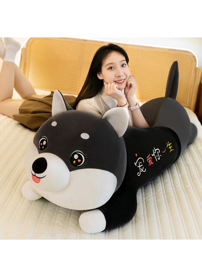 null - Long Husky Pillow Cylindrical Plush Toy Birthday Gift Large Doll Bed Sleeping-color:pamper You For A Lifetime-height:130cm - Image 1