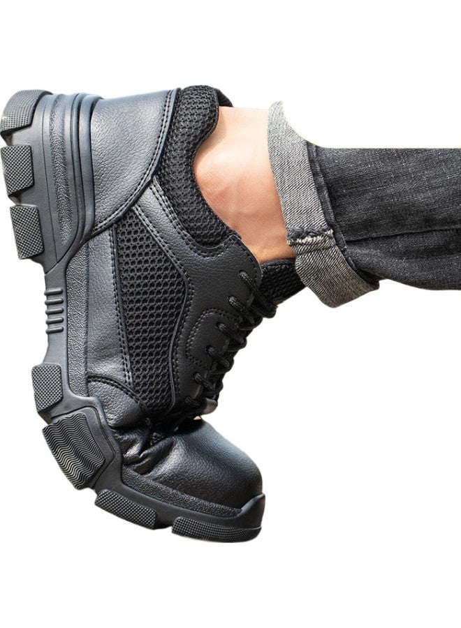 Old housekeeper Laoguanjia Safety Shoes For Men, Breathable Steel Toe, Anti-Smashing, Anti-Puncture, Ultra-Light Comfortable Work Safety Shoes, La Protective Functional Shoes, Wear-Resistant, Size 36 - Image 3