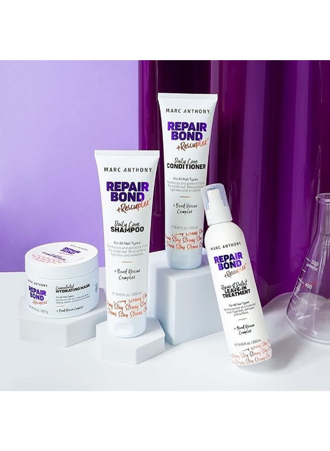 Marc Anthony Repair Bond +Rescuex Daily Care Shampoo, Infused With Bond-Strengthening Ingredients, Reinforcing And Hydrating, 250Ml - Image 4