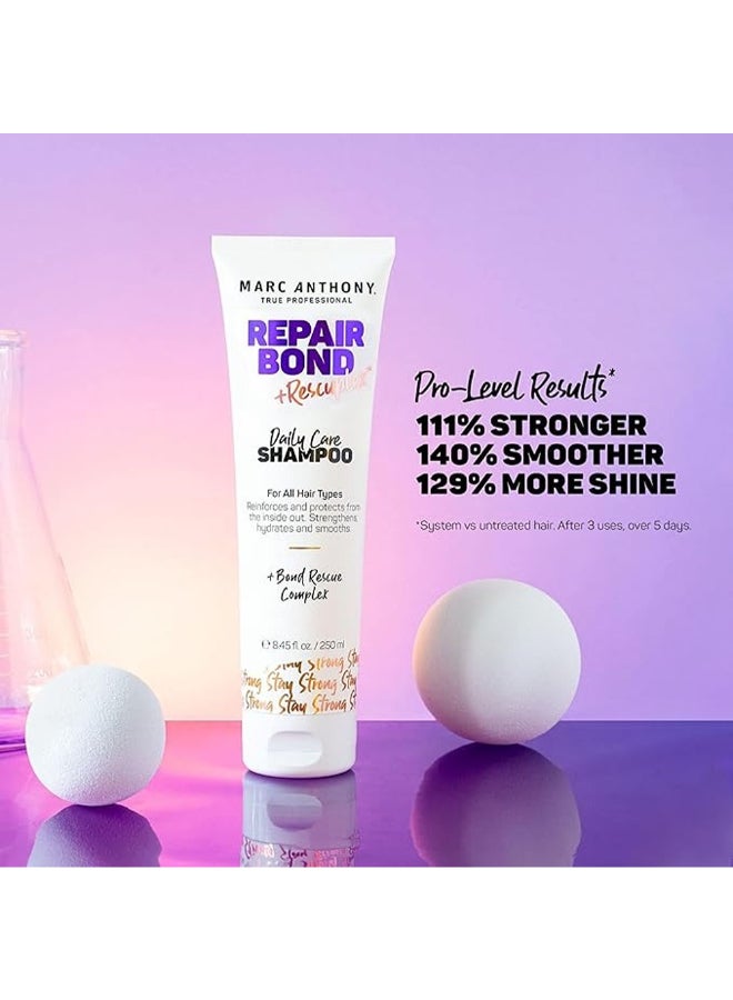Marc Anthony Repair Bond +Rescuex Daily Care Shampoo, Infused With Bond-Strengthening Ingredients, Reinforcing And Hydrating, 250Ml - Image 2