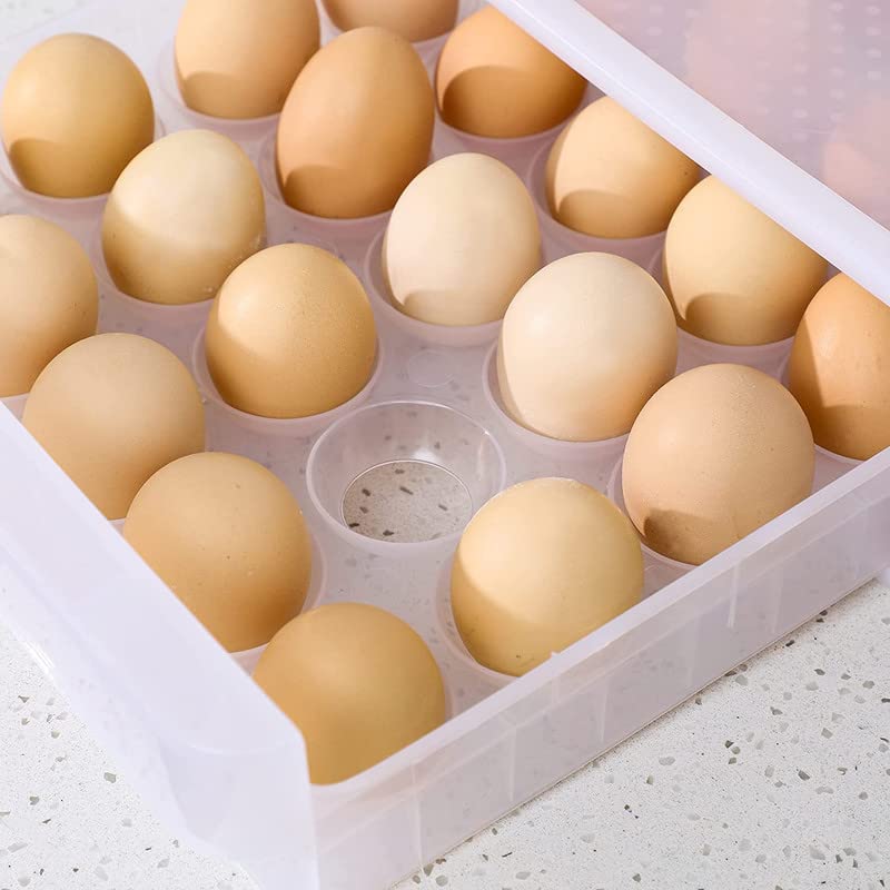 MosQuick Egg Tray 30 Eggs durable Egg Tray for Fridge Efficient Egg Storage SpaceSaving egg basket egg storage box for fridge perfect egg organizer for fridge ideal egg box egg holder Translucent - Image 4