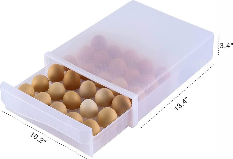MosQuick Egg Tray 30 Eggs durable Egg Tray for Fridge Efficient Egg Storage SpaceSaving egg basket egg storage box for fridge perfect egg organizer for fridge ideal egg box egg holder Translucent - Image 5