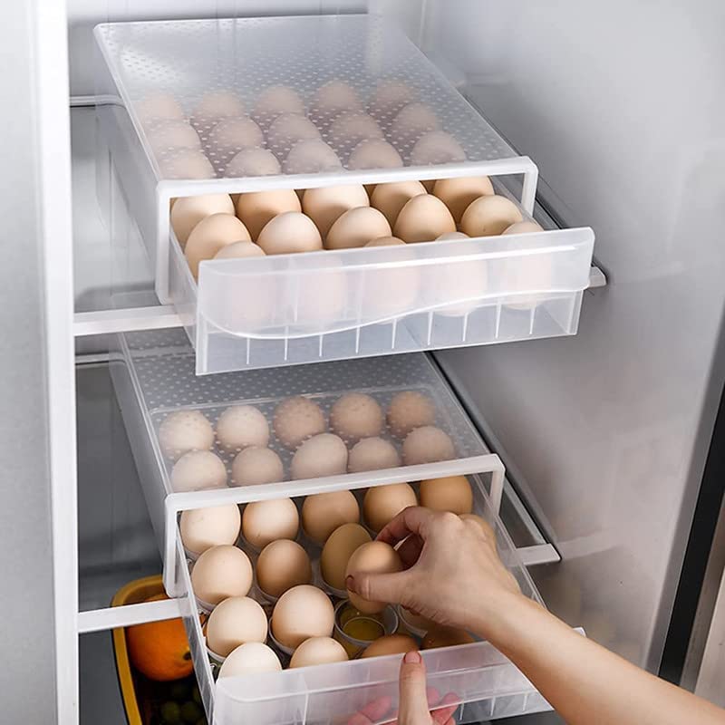 MosQuick Egg Tray 30 Eggs durable Egg Tray for Fridge Efficient Egg Storage SpaceSaving egg basket egg storage box for fridge perfect egg organizer for fridge ideal egg box egg holder Translucent - Image 3