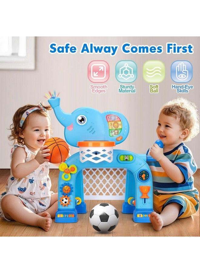 GMAOPHY Toddler Basketball Hoop & Soccer Goal, Toys For 1 2 3 Year Old Boys Girls, Kids Sports Toy With Light Sound Music, Montessori Toys For Baby 12-18 Months, Christmas Birthday Gifts For Ages 1-3  - Image 5
