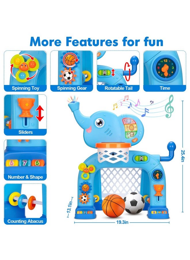 GMAOPHY Toddler Basketball Hoop & Soccer Goal, Toys For 1 2 3 Year Old Boys Girls, Kids Sports Toy With Light Sound Music, Montessori Toys For Baby 12-18 Months, Christmas Birthday Gifts For Ages 1-3  - Image 3