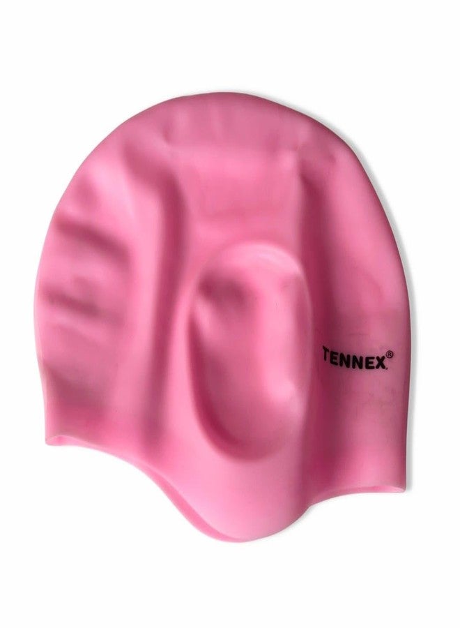 Tennex Silicone Swim Caps T-555 for Women, Men and Children | Blue | Set of 1 - Image 2