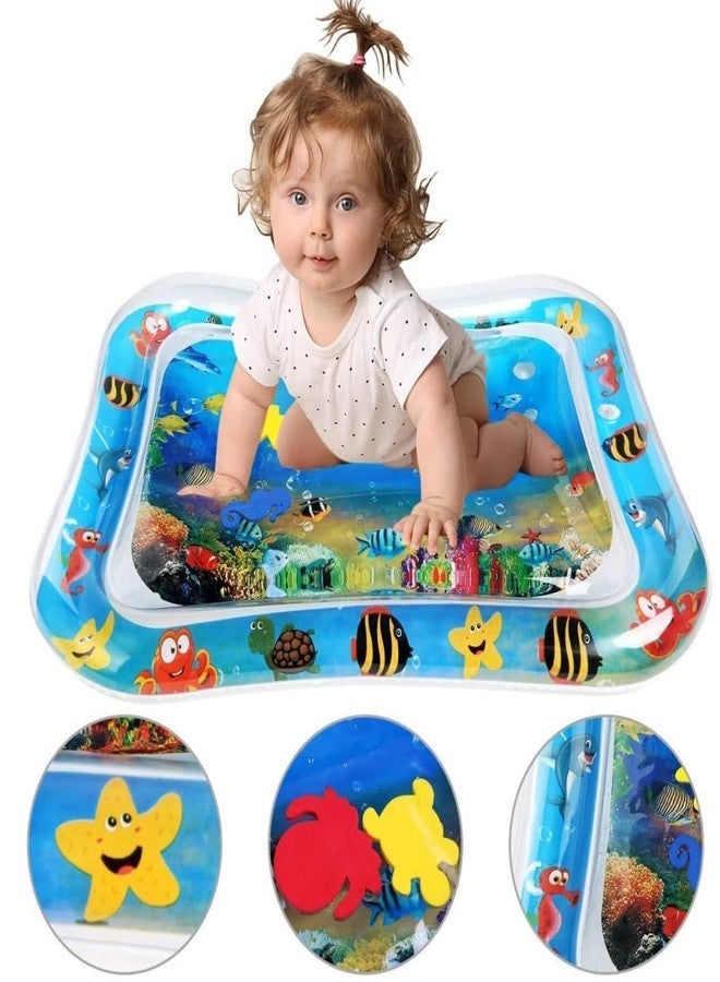 KARIHA Baby Water Play mat and Toddlers Perfect Fun Activity time Inflatable Water Play mat Indoor and Outdoor, Assorted Blue Colour Small, Waterproof, Multifunction (Pack of 1) - Image 2