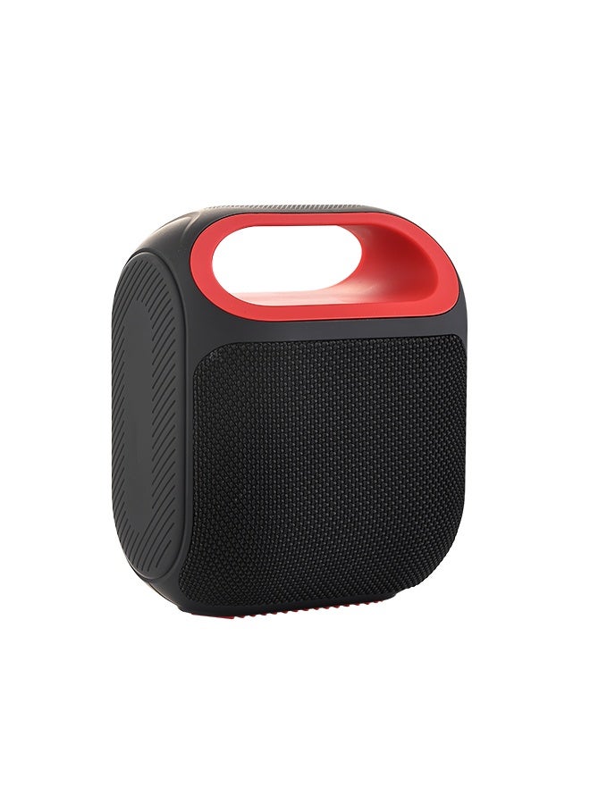 LAWAZIM Waterproof Bluetooth Speaker - 10W Black Color - Portable Wireless Speaker with Dual-Sided Sound, TF/USB/FM/AUX Playback, and Type-C Charging - for Travel, Outdoor Use, and Home Entertainment - Image 4