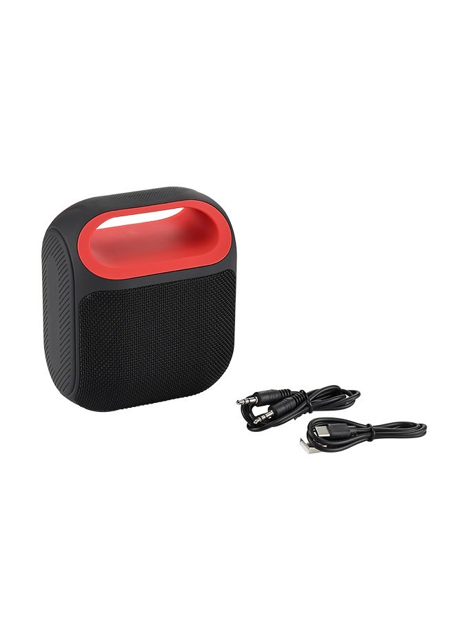 LAWAZIM Waterproof Bluetooth Speaker - 10W Black Color - Portable Wireless Speaker with Dual-Sided Sound, TF/USB/FM/AUX Playback, and Type-C Charging - for Travel, Outdoor Use, and Home Entertainment - Image 2