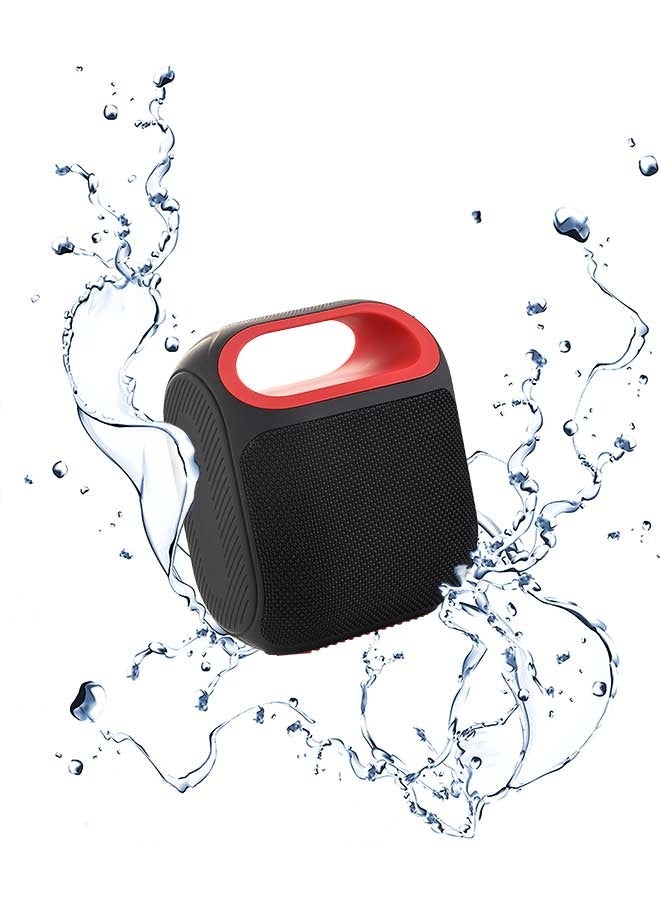 LAWAZIM Waterproof Bluetooth Speaker - 10W Black Color - Portable Wireless Speaker with Dual-Sided Sound, TF/USB/FM/AUX Playback, and Type-C Charging - for Travel, Outdoor Use, and Home Entertainment - Image 1