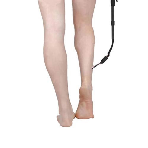 EASACE Razor Extension Shaver Handle with Adjustable Length for Leg Body Shaver Handle Groomer Hair Brush Handle for Wet or Dry Brushing Multiple Functions Razor Shaver for BodyBlack