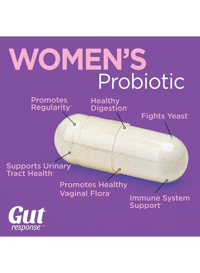 Gut Response Women’s Probiotic, Slows Down Digestive Aging, Boosts Immune System, Supports UT & Feminine Health, Cranberry Extract, Non-GMO, Gluten Free & Soy Free, 5 Billion CFU, 30 Capsules - Image 2