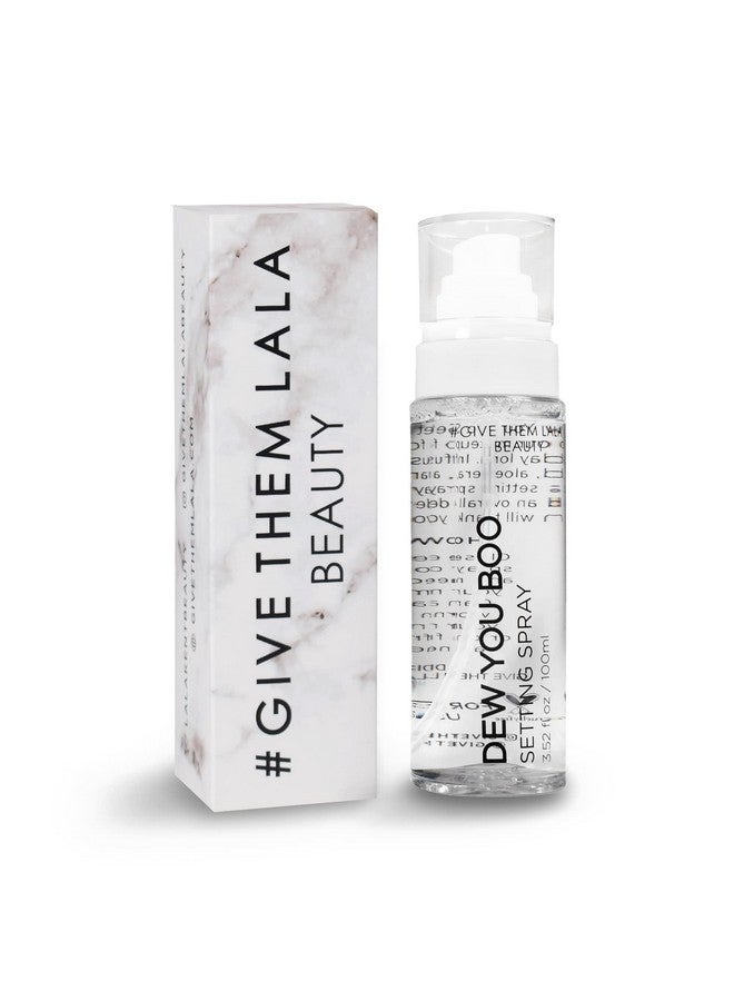 GIVE THEM LALA Dew You Boo Setting Spray By Give Them Lala Moisturizing Longlasting Makeup Setting Spray For Face With Hyaluronic Acid, Aloe Vera & Coconut Water Hydrating & Dewy Setting Spray For A Natural Look  - Image 2