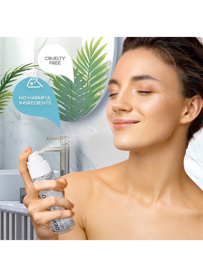 GIVE THEM LALA Dew You Boo Setting Spray By Give Them Lala Moisturizing Longlasting Makeup Setting Spray For Face With Hyaluronic Acid, Aloe Vera & Coconut Water Hydrating & Dewy Setting Spray For A Natural Look  - Image 5