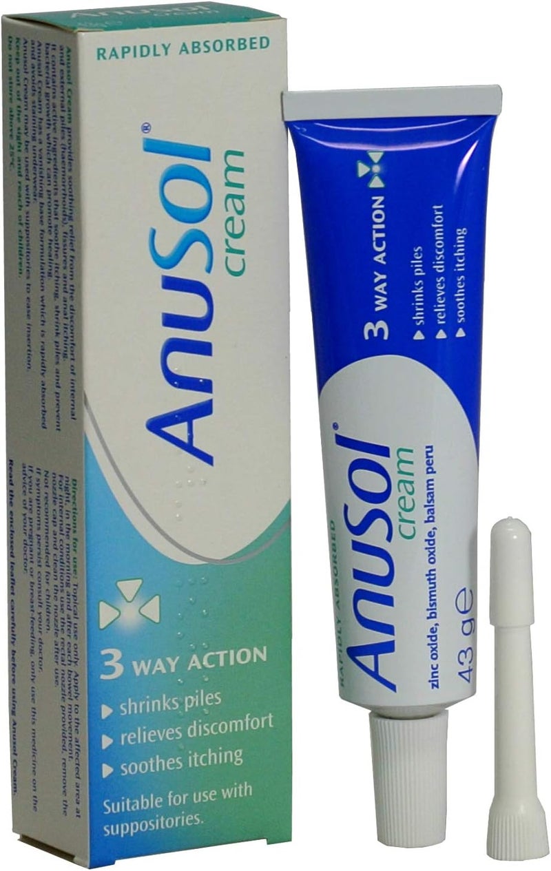 Anusol Cream 43g x 3 Packs - Image 1