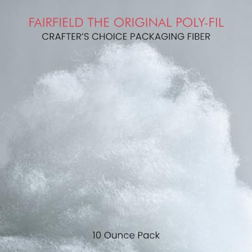 Poly-fil Fairfield CCDF10 Crafter's Choice Dry Packing Fiber Fill 10 Ounce Bag, Blue/Orange - Image 2