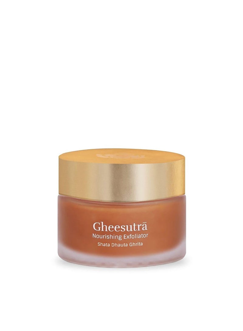 Shankara Gheesutrā Hand & Foot Cream 60ml | Nourishing Moisturizing Cream with Washed Ghee & Moringa Extracts & Gheesutrā Nourishing Exfoliator 50ml | Clarifying Face Scrub with Pure Ghee & Natural HerbsBundle - Image 3
