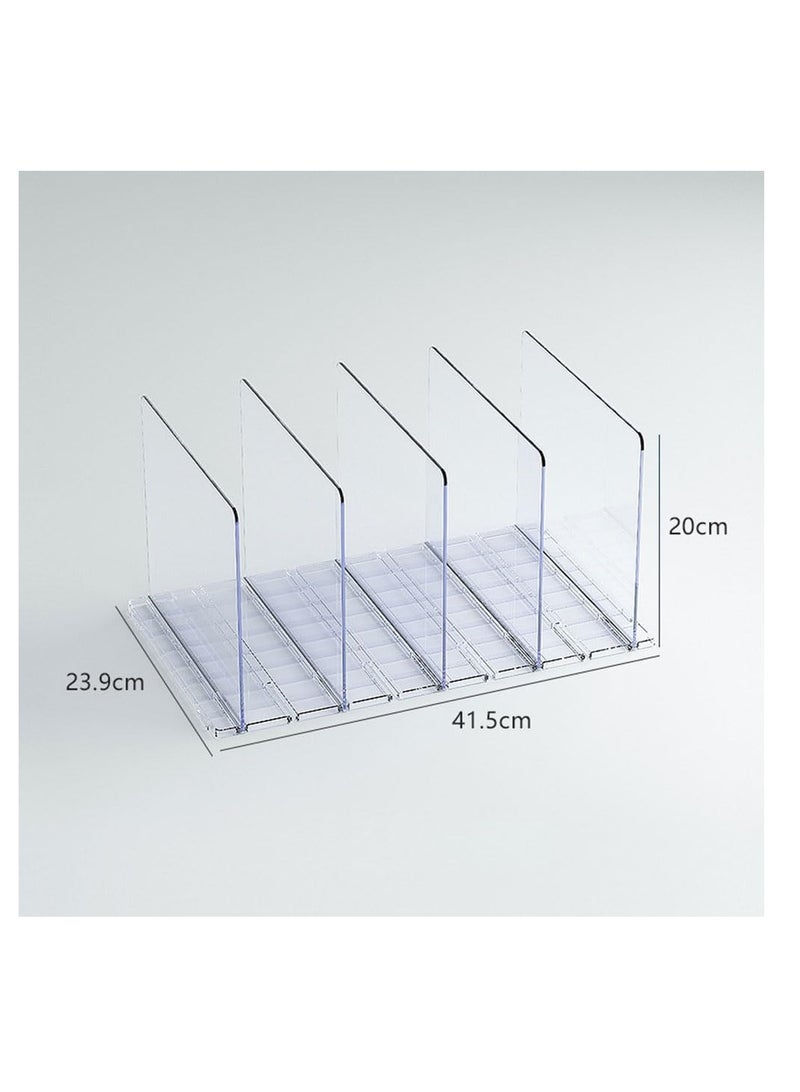 Handbag Organizer,Purse Organizer, Clear Bag Organizer for Closet, Acrylic Bag Display Stand Rack for Handbag/Pouch/Wallet, Adjustable Shelf Separator Dividers for Kitchen Pantry,Cabinet,Clothes Wardrobe,Bookshelf  - Image 2