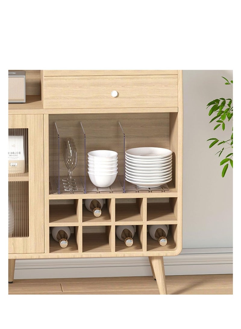 Handbag Organizer,Purse Organizer, Clear Bag Organizer for Closet, Acrylic Bag Display Stand Rack for Handbag/Pouch/Wallet, Adjustable Shelf Separator Dividers for Kitchen Pantry,Cabinet,Clothes Wardrobe,Bookshelf  - Image 5