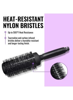 ERGO Ceramic Ionic Round Brush For Blow Out Salon Quality Hair Brushes For Women Roller Brush For Blow Drying Wet And Dry Hair Styling Volumizing Hair Care Er53: 2  - Image 3