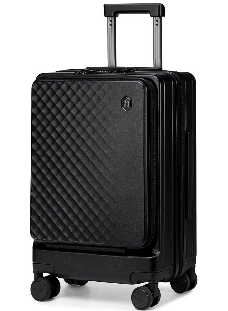 ARCTIC HUNTER LGX002 24 Inch 360° Spinner Cabin Trolley Suitcase, Instant Carry-On Luggage, Lightweight, Irish Style, TSA Lock - Image 1