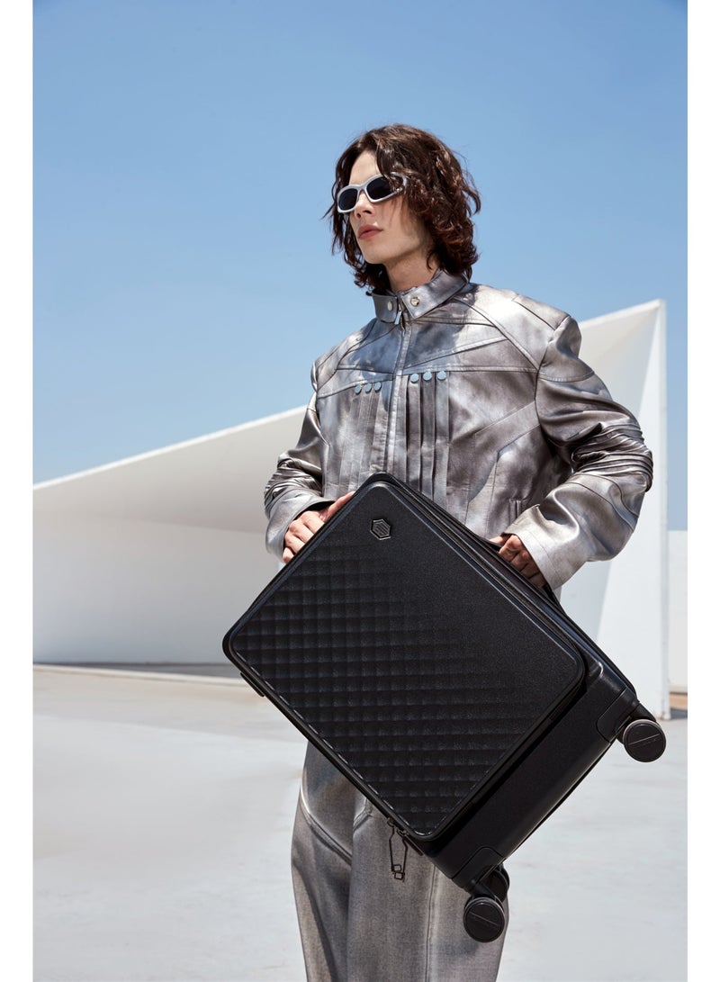 ARCTIC HUNTER LGX002 24 Inch 360° Spinner Cabin Trolley Suitcase, Instant Carry-On Luggage, Lightweight, Irish Style, TSA Lock - Image 2