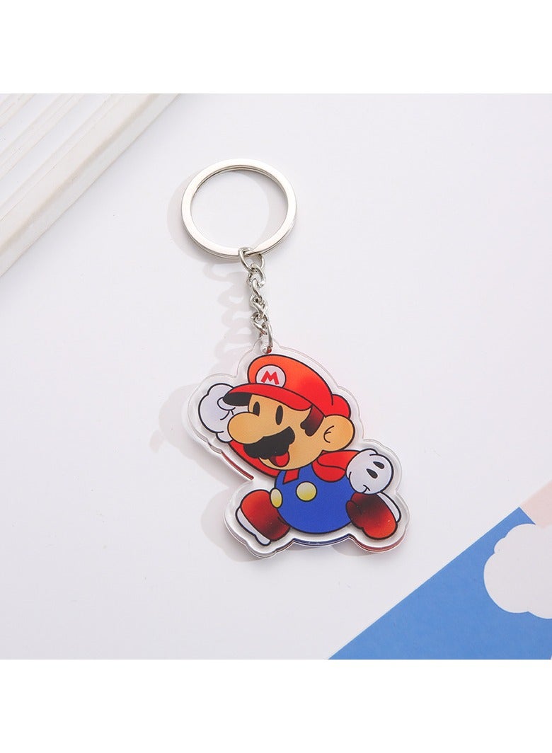 جزءا لا يتجزأ من سوبر ماريو بروس الاكريليك سلسلة المفاتيح