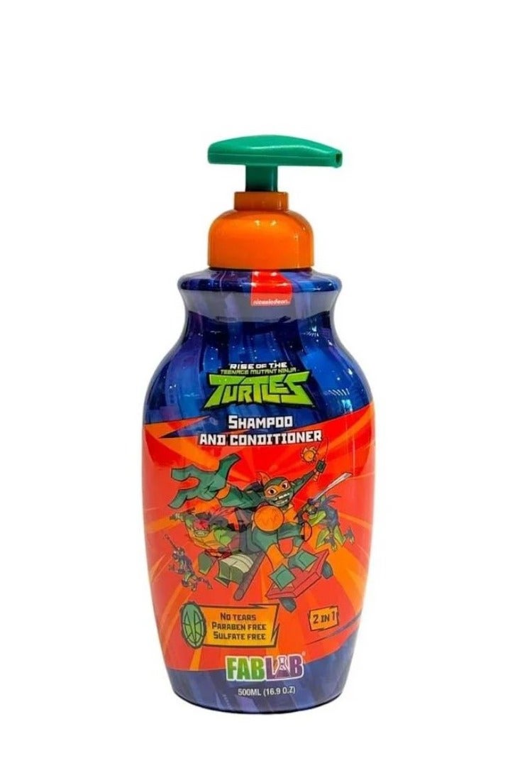 FabLab Fab Lab  Ninja Turtles Shampoo & Conditioner Strawberry  500 Ml