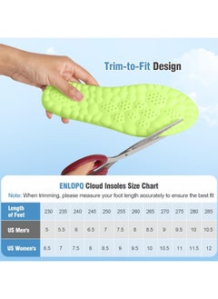 Generic 1Pairs 4D Cloud Soles - Soft Memory Foam Cushioning Cloud Insoles - Ultra Comfort Trim to Fit Steppers Insoles with Arch Support for Foot Pain Relief and Fatigue Reduction  - Image 5