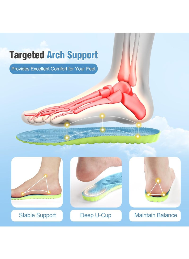 Generic 1Pairs 4D Cloud Soles - Soft Memory Foam Cushioning Cloud Insoles - Ultra Comfort Trim to Fit Steppers Insoles with Arch Support for Foot Pain Relief and Fatigue Reduction  - Image 4