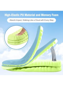 Generic 1Pairs 4D Cloud Soles - Soft Memory Foam Cushioning Cloud Insoles - Ultra Comfort Trim to Fit Steppers Insoles with Arch Support for Foot Pain Relief and Fatigue Reduction  - Image 2