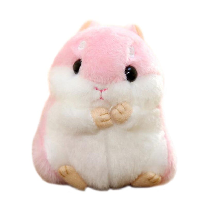 AngelGift Cuddly Hamster Soft Stuffed Animals Cushion Toy Doll 4 10cm Mouse Plushie Toys Best Birthday Gifts for The Children Kids Baby Toys Hot Pink - Image 3