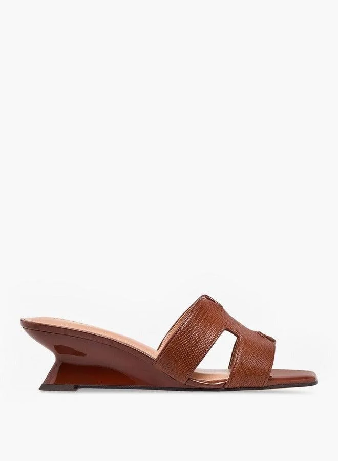 سيليست صنادل نسائية سهلة الارتداء بكعب إسفيني وفتحات