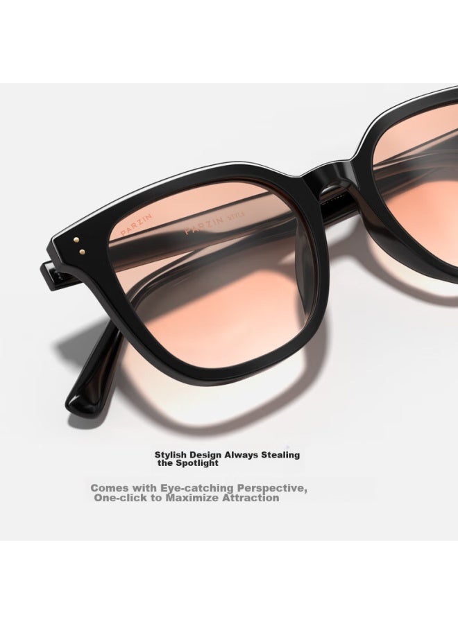 Parzin Sungl, Street Style Uni Fashionable Blush Bare Face Gl, Light Color Sun Protection Driving Sungl, 91639 - Image 2