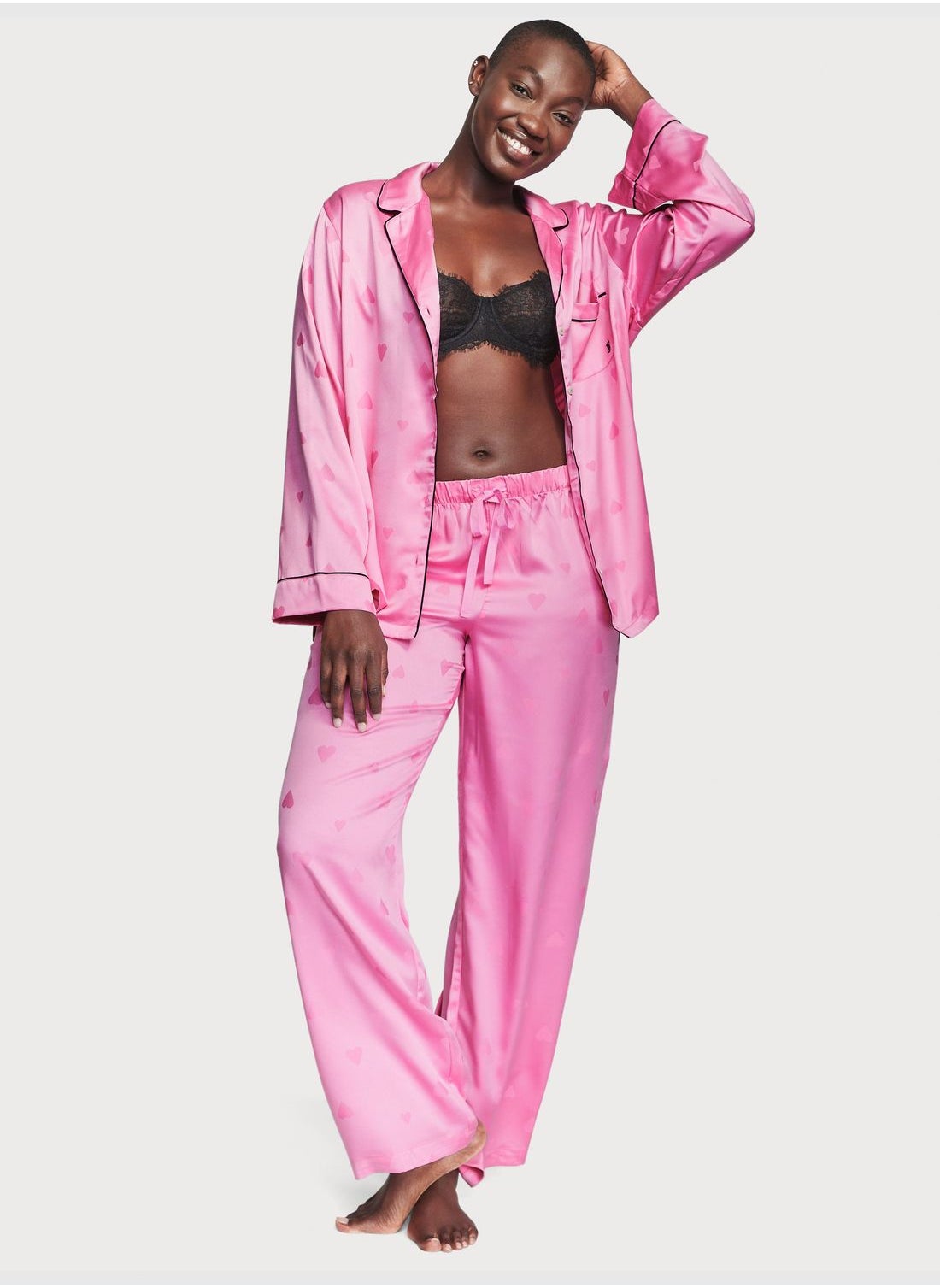 Victoria's Secret Women's Satin Long Pajama Set